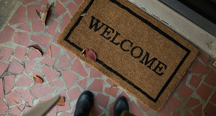 doormat for couples as housewarming gift