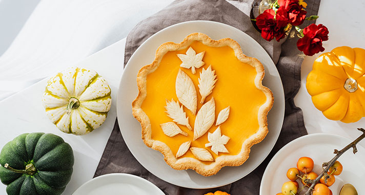 pumpkin pie for employees on thanksgiving