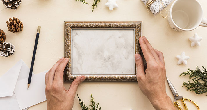 diy picture frame for christmas gifts