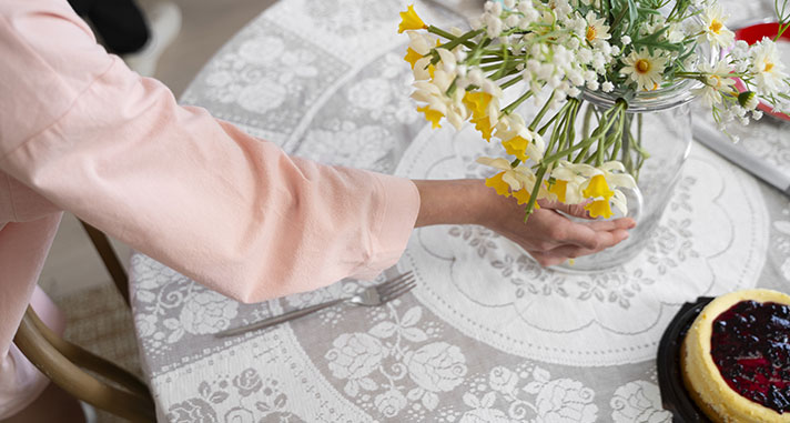 2 year wedding anniversary gift cotton tablecloth