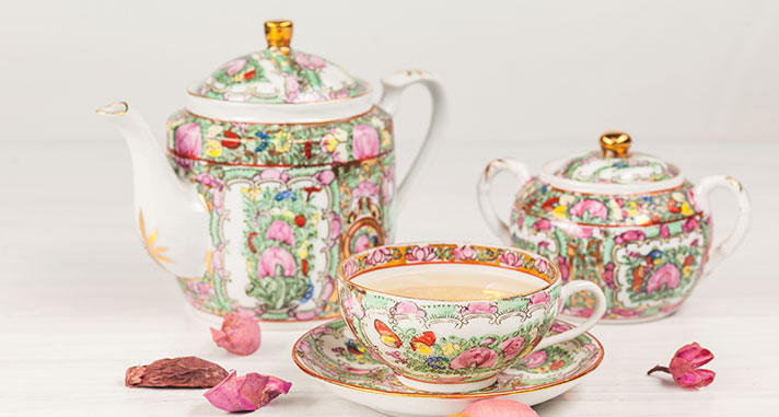 20th wedding anniversary gift porcelain teapot