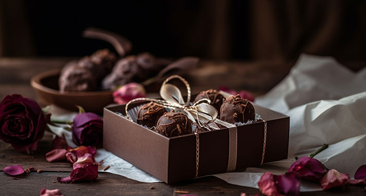 gift ideas for wedding guests chocolate truffles