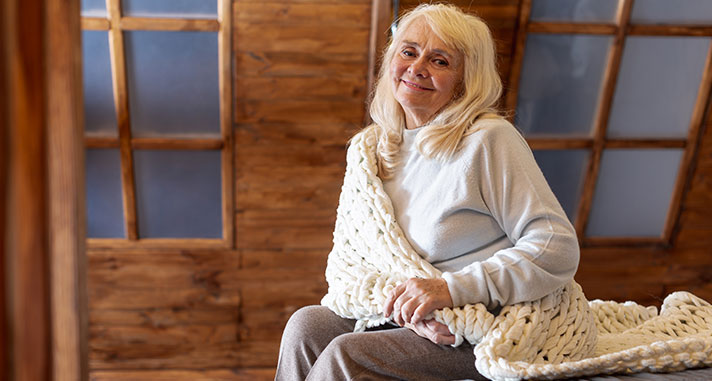 mother's day gift ideas for grandma hand-knit scarf