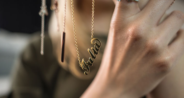 name necklace mothers day gifts for wife